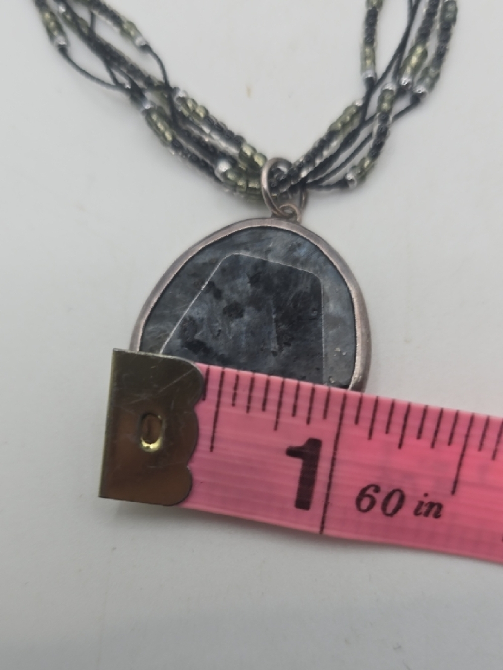 Silpada "Stormy Night" Multi Strand Black Beaded Necklace - Picture 6 of 7